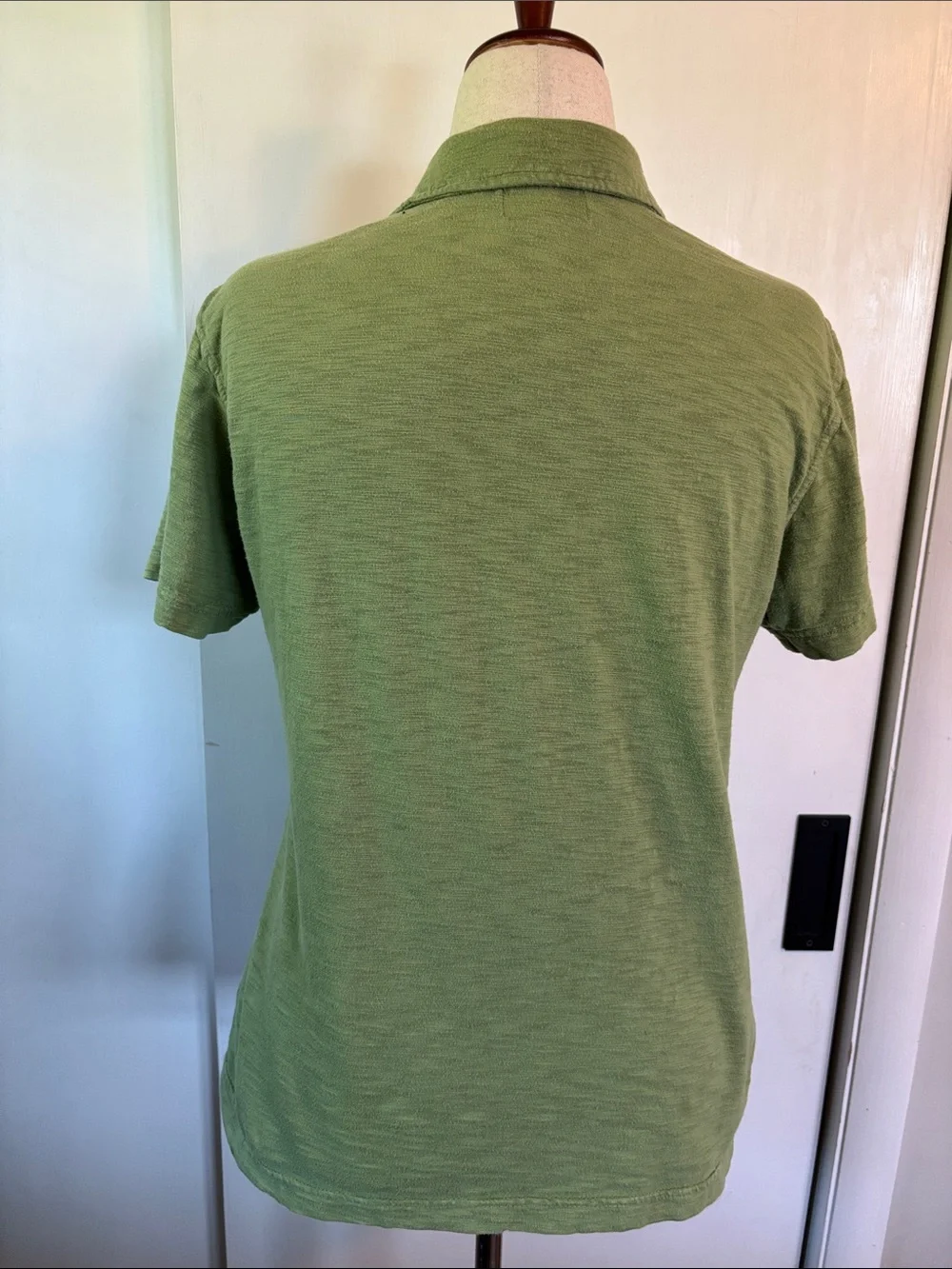 Banana Republic Green Short-Sleeve Pocket Polo